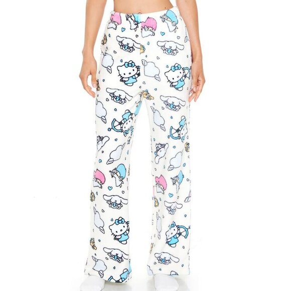 NWT Forever 21 Hello Kitty & Friends Fleece Pajama Pants 🩵 - Picture 1 of 4